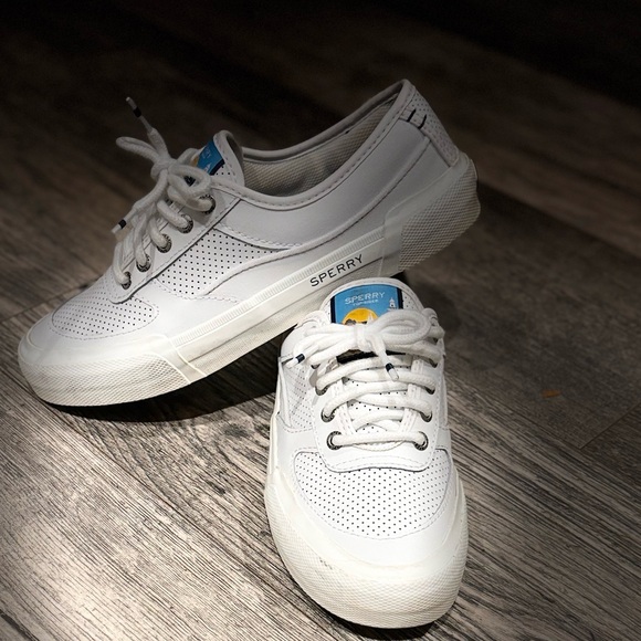 Sperry Top Slider Soletide Sneaker in White - Size 7 - Picture 14 of 16